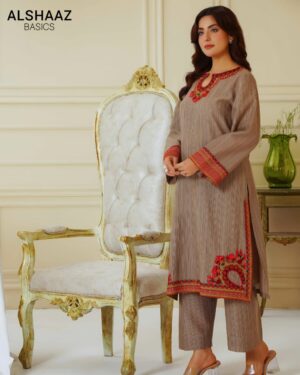 Clay Veil Embroidered