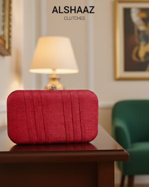Scarlet Luxe Clutch